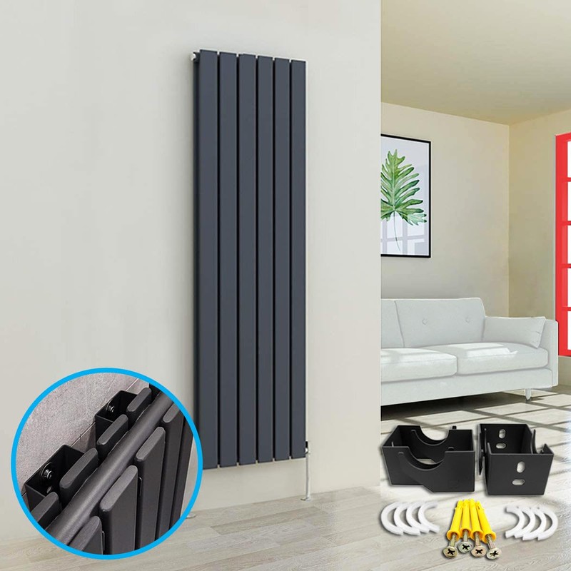 Designer Vertical Column Dual Arm Radiator Brackets (85mm (A) x67mm