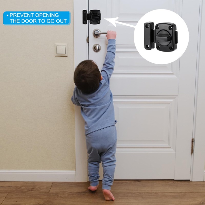 PATIKIL Rotary Bolt Latch, 180 Degree Switch Safety Door Lock