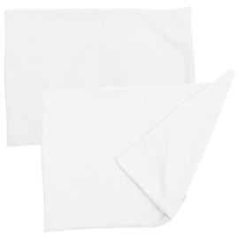 CHILDWEET Children Pillow Cases 2pcs Soft Silk Pillow Covers Envelope Closure for Toddlers White