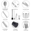 RUCUDIM Stainless Steel Cocktail Muddler with Cocktail Spoon, Bartender Set,