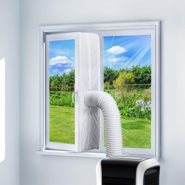 400 cm Window Seal for Mobile Air Conditioning and Exhaust Dryer, Air Conditioner, Window Seal, No Drilling, Window Feed-Through for Exhaust Hose, Tilting Window, Sliding Window, Skylights