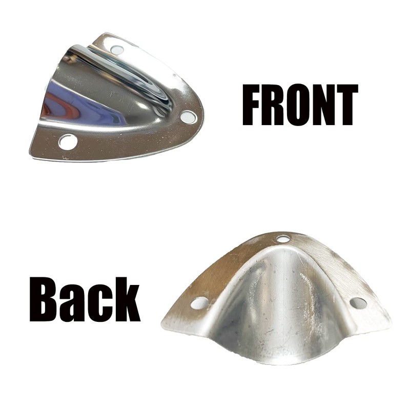 TuoP Marine Stainless Steel Midget Clam Shell Vent, Wire Cable