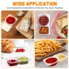 MEETOZ 20PCS Double Compartment Condiment Container, Reusable Snack Container with