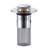 Stainless Steel Sink Strainer with Basket, Sink Plug Strainer, Sink