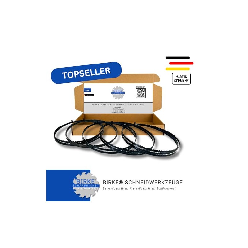 5x Bandsaw Blades Premium Flexback 1790 mm x 6 mm