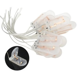 WMYCONGCONG 15 Pcs 2X 3V CR2032 Battery Holder Coin Button Cell Battery Holder Case with ON/Off Switch Lead Wire Type (Clear)