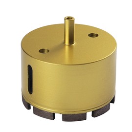 Drilax 3.5 Inch Masonry Hole Saw | Heavy Duty Dry Core Diamond Bit with 3/8" Shank | 2-Inch Depth for Concrete, Brick & Cinder Block