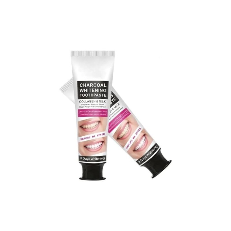 Kit 2 Aichun Charcoal Whitening Toothpaste - Pasta de Dientes