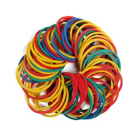 YAZANY Elastic Rubber Bands, Sturdy Thick & Stretchable Colored Bands, Natural Elastic Bands for School Home Office Supplies Industrial Crafts DIY Everyday Use 38mm