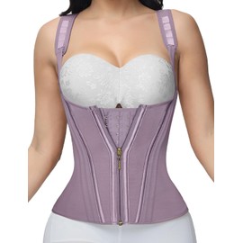 SHAPSHE Waist Trainer for Women, Tummy Control Sports Girdle, Workout Body Shaper with Adjustable Shoulder Strap