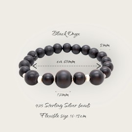 I.L.U.S Pearl Bracelet with 925 Sterling Silver, Sterling Silver