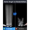 FASDUNT Shower Head 5 Jet Types with 2M Premium Hose