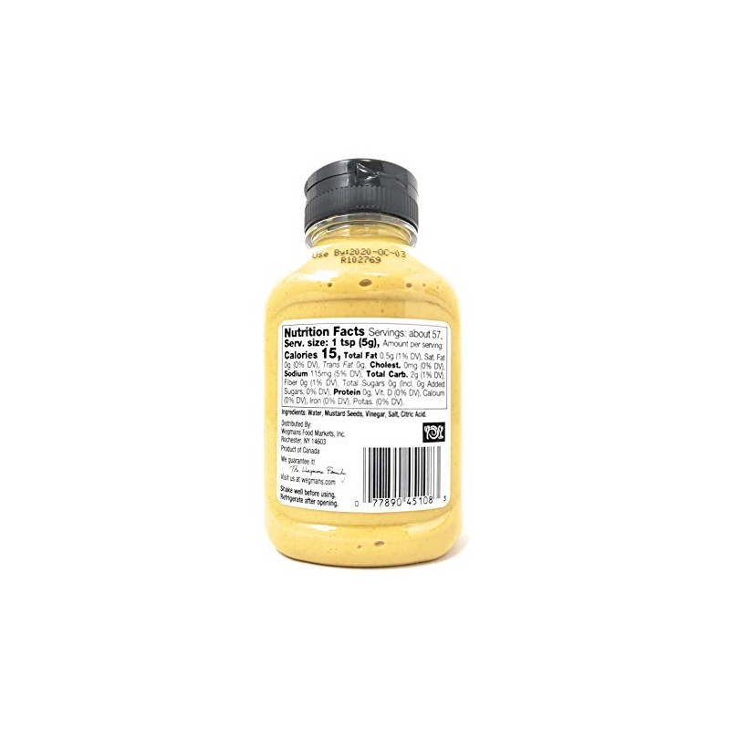 Wegmans Tradional Dijon Mustard (2 Pack, Total of 20.2oz)