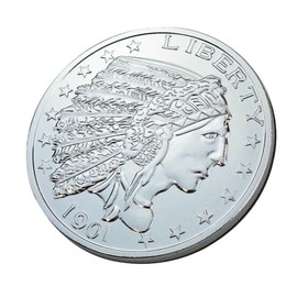 Aeromach CI-1050S Chrome Coin/Medallion Horn Cover for 2014+ Indian Chief, Chieftain, Dark Horse, Springfield & Roadmaster Models with Thunderstroke Engine - Adhesive Backed Foam - Made in USA