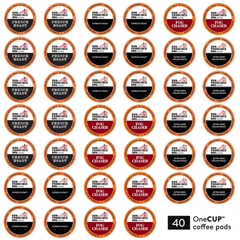 San Francisco Bay Compostable Coffee Pods - Variety Pack Dark