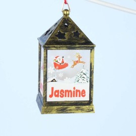 Mulberry Studios Starlight Lantern Christmas Tree Hanger Names H-M Jasmine
