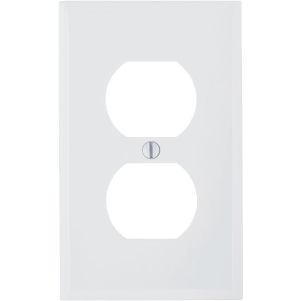 20 Pk Leviton White Nylon 1 Gang Double Outlet Wall Plate Cover 022-80703-00W