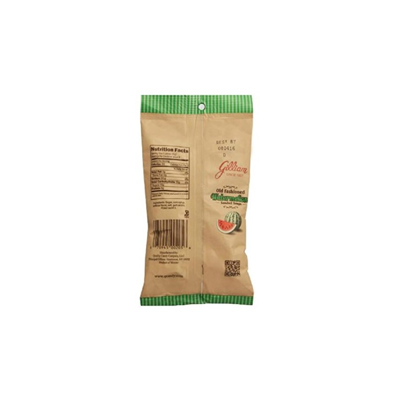 Gilliam Old Fashioned Candy Flavored Sanded Watermelon Drops Pack of