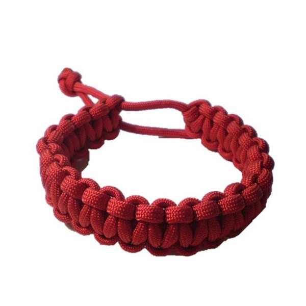 Adjustable Paracord Survival Bracelet Tom Hardy Fury Road RED Friday Version (7 - 7 1/2 inch)