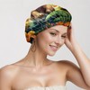 Deokke Duschhaube, 2 Stück wasserdichte Doppelschicht wiederverwendbar shower cap, verstellbar,