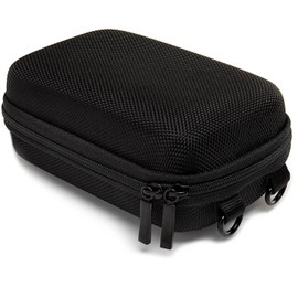 Baxxtar Pure Black L Hard Case for Compact Cameras with Belt and Belt Loop for CoolPix W100 - CyberShot DSC HX90 HX95 HX99 - Lumix TZ71 - PowerShot SX720