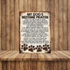 Shawprint MY DOG'S BEDTIME PRAYER RETRO STYLE METAL TIN SIGN/PLAQUE