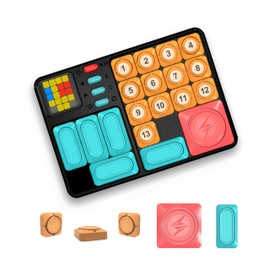 CZT Super Klotski Huarong Road Jigsaw Slide Puzzle Machine Electronic Toys Parent-Child Logical Thinking Training Building Blocks Kids/Teen Maze Brick Escape Game Gifts for Kids/Adults/Students