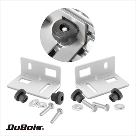 DuBois 51032 Multi Track Brackets with Hex Bolt Fasteners and Mounting Knob Screws, 1/4"-20 x 1", 2 PK