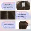 YOOSDPET Hair Toppers for Women Real Human Hair， 360°3D Cover