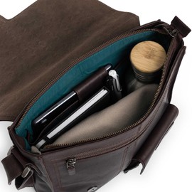 VELEZ Top Grain Leather Messenger Bag For Men and Women | 11” Tablet | Small Crossbody Bags | Vintage Shoulder Bags