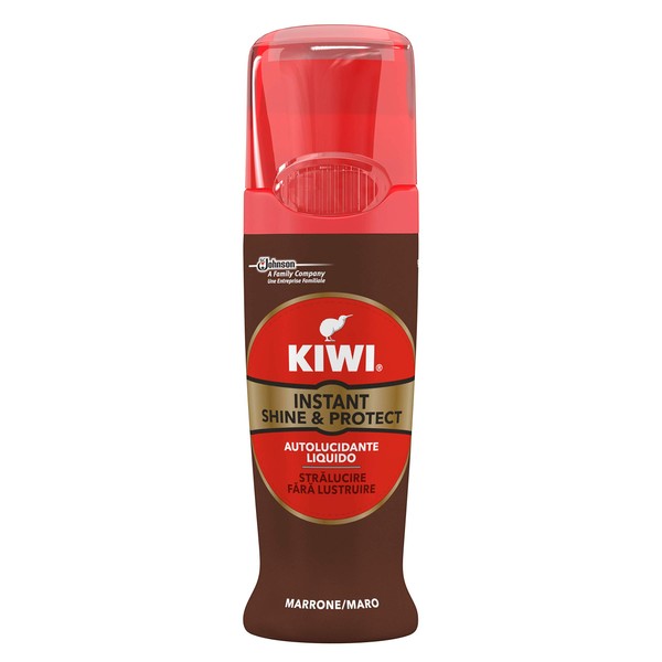 KIWI Shine Shoe Care Wax Cream with Self-Applicator Brown Estándar Colourless