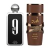 Lattafa (Bundle Pack) 9PM by Afnan 3.4oz + Asad Bourban