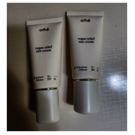 Athe Vegan Relief Organic Sunscreen 50ml SPF50+ 2pcs / 아떼 athe 비건 릴리프 무기자차 선크림 50ml SPF50+ 2개