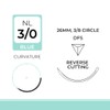 DEMETECH DemeLON Non-Absorbable Nylon Monofilament Suture, DFS, 26mm, 3/8 Circle,