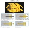 Drywall Anchor kit, 60 Pieces Plastic Expander Anchor Screw Hole