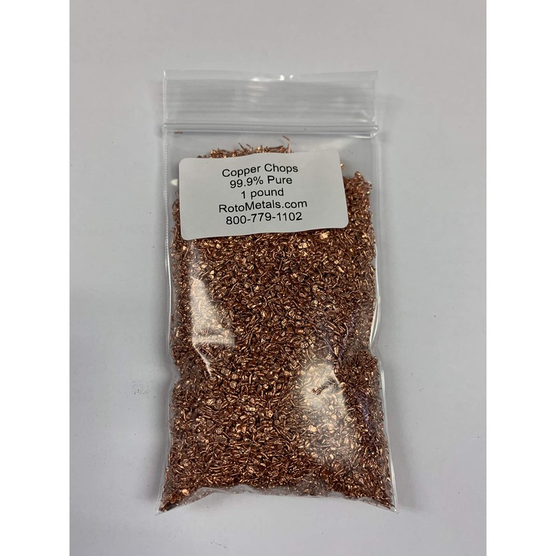 RotoMetals Copper Chop (1 Pound | 99.9+% Pure) Raw Copper