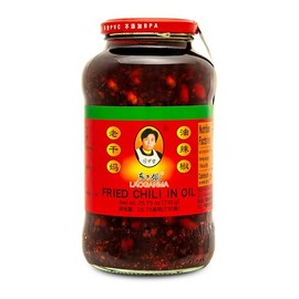 Lao Gan Ma Fried Chili in Oil – 730g (25.75 oz) | Authentic Chinese Chili Crisp | Spicy & Savory Condiment for Noodles, Rice, Stir-Fries & More | Crunchy & Flavorful
