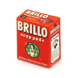 MyTinyWorld 2 x Dolls House Miniature 1950s Brillo Soap Pads Boxes