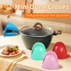 Maocufan Compact Silicone Oven Mitts - Heat Resistant Mini Gloves