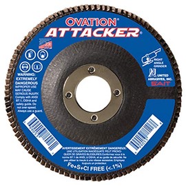 United Abrasives SAIT Ovation Attacker Type 27 High Density Flap Discs 4-1/2 inch - 80 Grit Qty 5