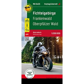 Fichtelgebirge, Motorradkarte 1:200.000, freytag & berndt: Frankenwald - Oberpfälzer Wald, mit Toureninfos, GPX Tracks, wasserfest und reißfest (freytag & berndt Motorradkarten)