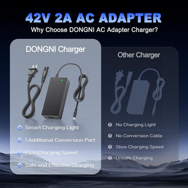 42V 2A Scooter Charger Compatible with Gotrax GXL V2, G2,