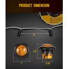 Partsam 50 Pcs 3/4" Amber Side Marker Lights with Connector