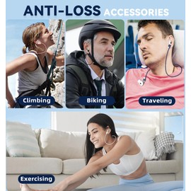 Inesore 1 Pack for AirPods Pro 3 Strap, with AirPod Lanyard Anti-Lost Cord for Sports Anti-Loss Accessories Compatible with AirPods Pro 3/2/1 and AirPods 4/3/2/1 -Black