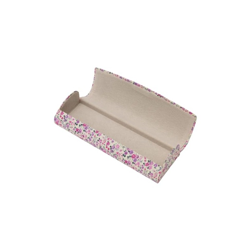 テーシーケース メガネケース おしゃれ レディース ハード ケース マグネット式 スチール コットン ピンク