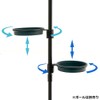 Richell Saucer Botany Hanging Pole Plate, N, Width 7.8 x