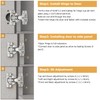 Furniware 2 Pieces 1/2 in Overlay Soft Close Concealed Hinge