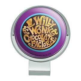 GRAPHICS & MORE Willy Wonka and The Chocolate Factory Logo Golf Hat Clip with Magnetic Ball Marker