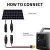 ZkeeShop Solar to XT60 Charge Extension Cable 25FT 12AWG XT60