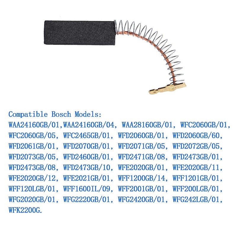 154740 Carbon Brushes Compatible Bosch Washing Machine Motor Laminated 00154740